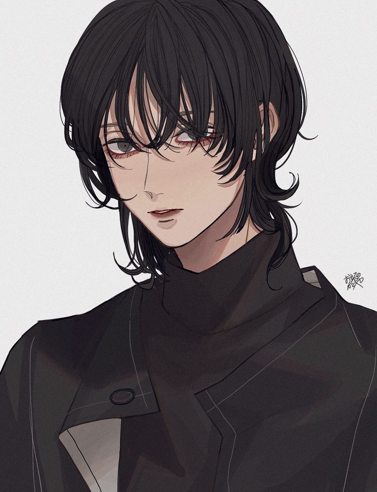 Anime wolf cut male