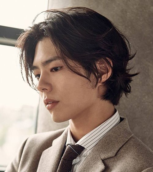 Asian Wolf Cut Men short hair