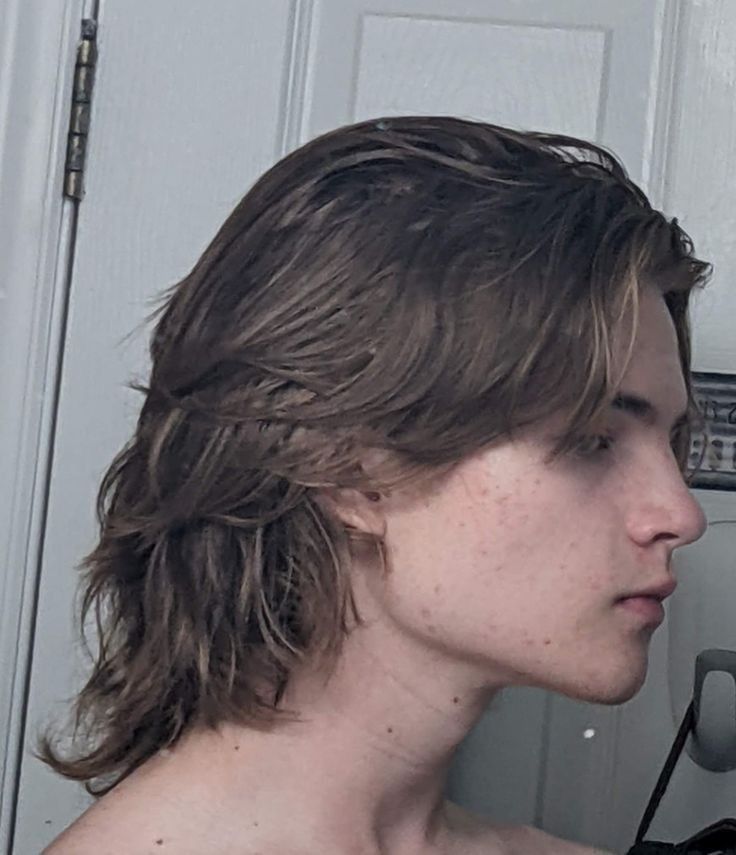 Straight Hair Wolf Cut Men