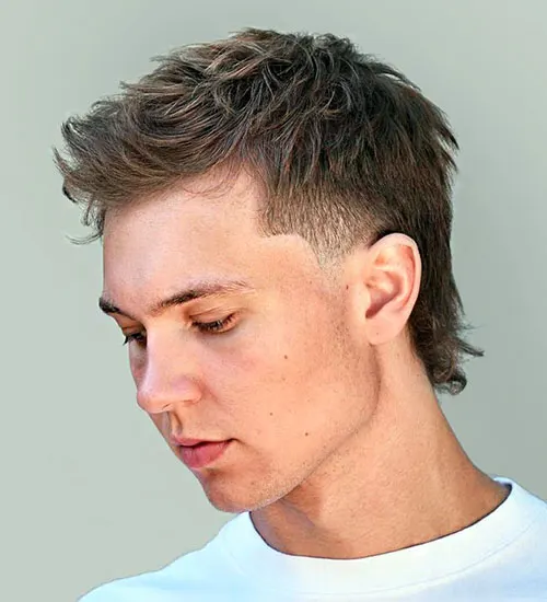 Low Fade Mullet haircut men