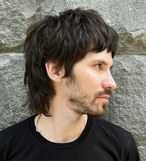 short Shaggy Wolf Cut haircut Men