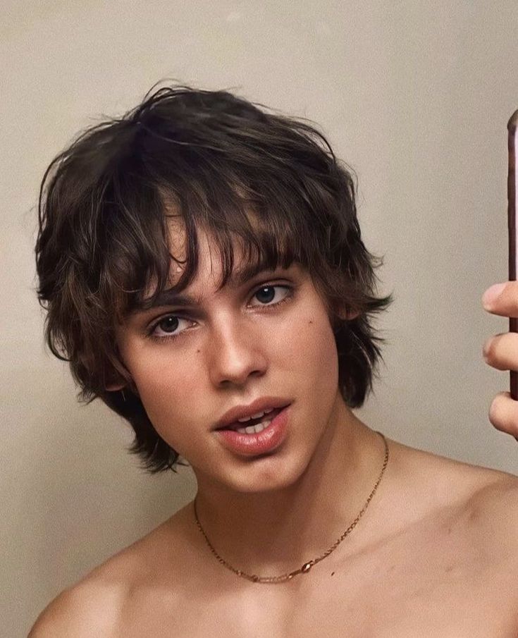 Short Wolf haircut Men