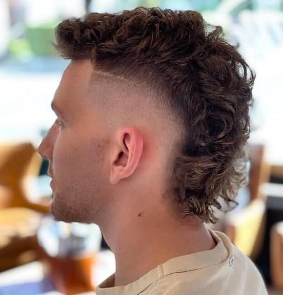 modern high fade mullet haircute