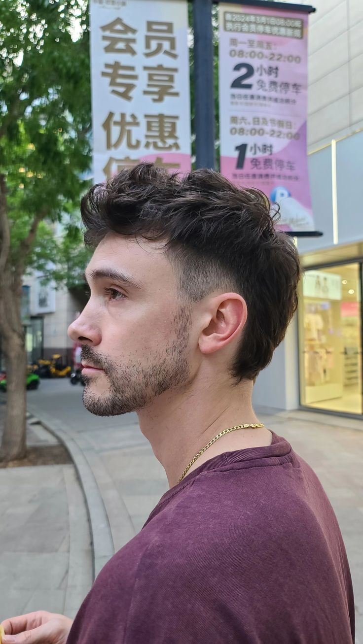 mullet fade haircut boys