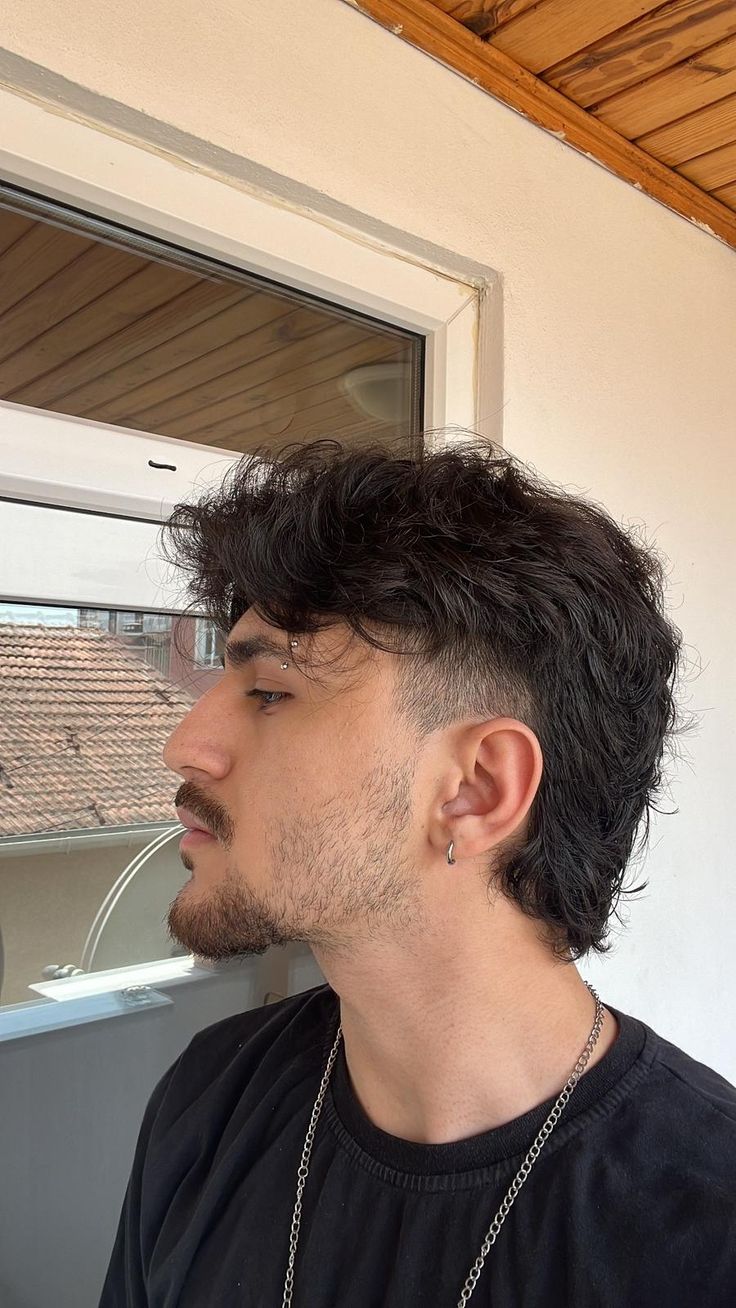 mullet fade men