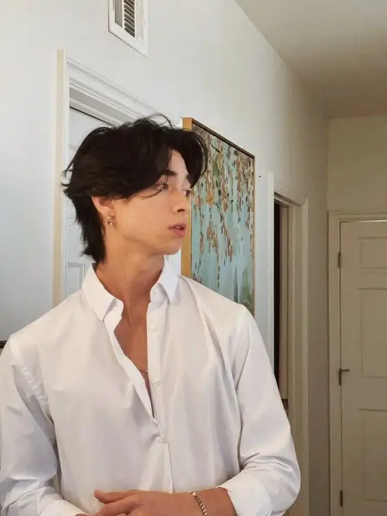 korean wolf cut male