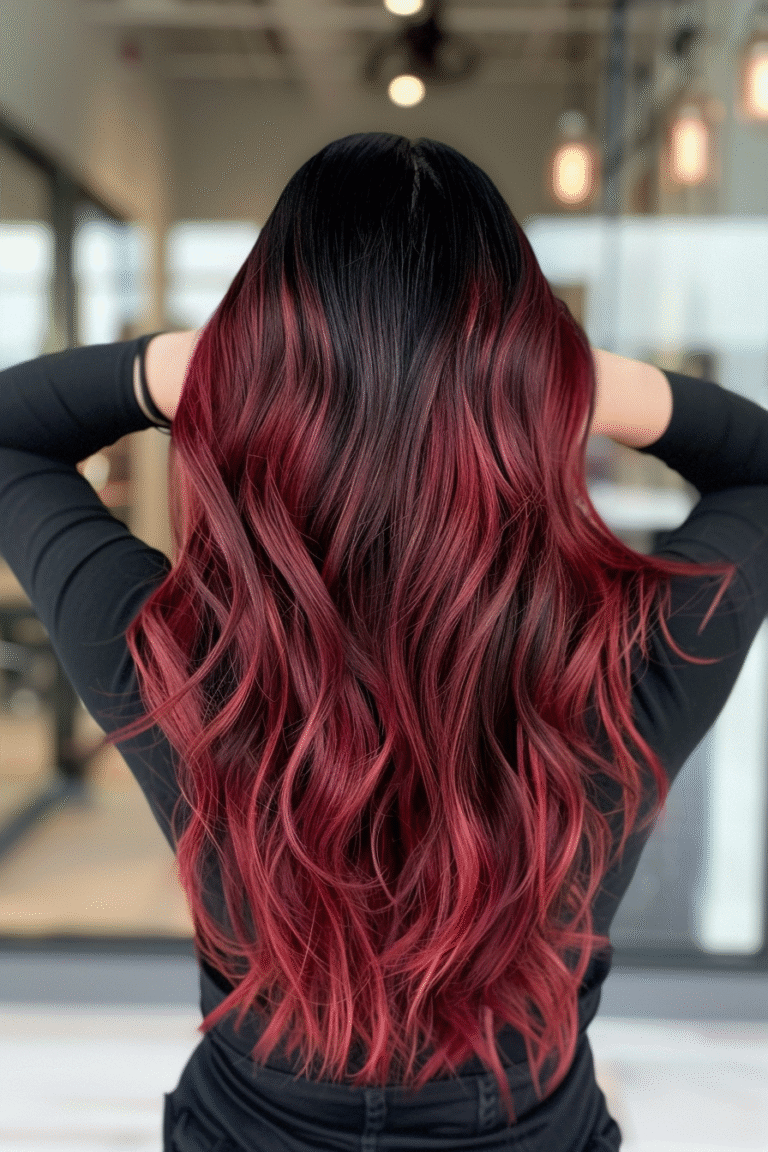 Red Highlight Ideas for Black Hair