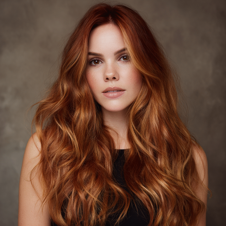 Red Hair with Blonde Highlights